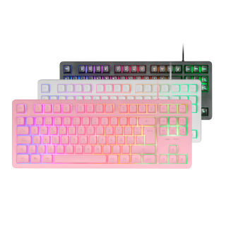 Mars Gaming MKCLOUDPBRFR clavier USB + Bluetooth AZERTY Français Rose