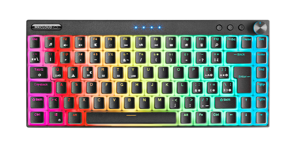 MARS GAMING Clavier Gamer MK02 TKL RGB (Blanc)