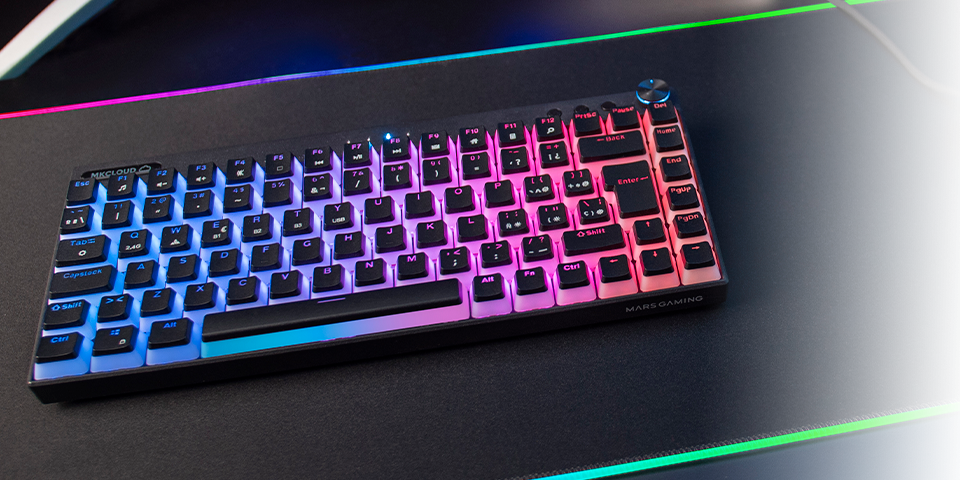Mars gaming Mk Cloud Gaming Mechanical Keyboard White