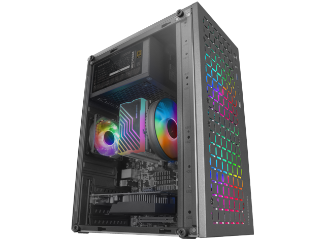  Mars Gaming MCM, MicroATX Compact PC Case, 16 Modes