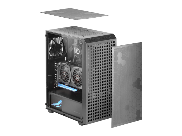 ATX Gaming Case with Double Magnetic Mesh and Fixed RGB Fans MC-MAG