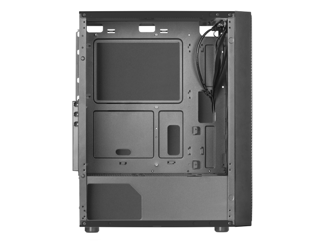 2 XXL-Lüfter FRGB Schwarz großartig MARSGAMING MC500 ATX PC-Gehäuse Fenster+Grille 
