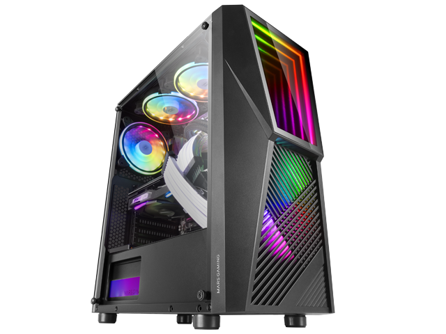 PREMIUM GAMING MID-TOWER MC777 BLACK 4 ADVANCED COOLING AS STANDARD