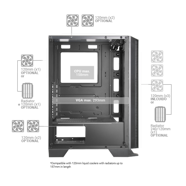 MC-C GAMING MID TOWER - Mars Gaming