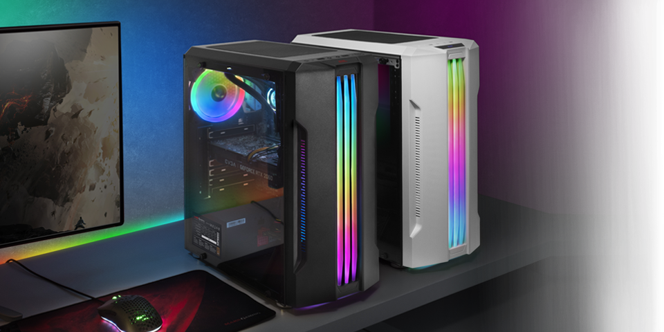 Diseño pro-gaming RGB