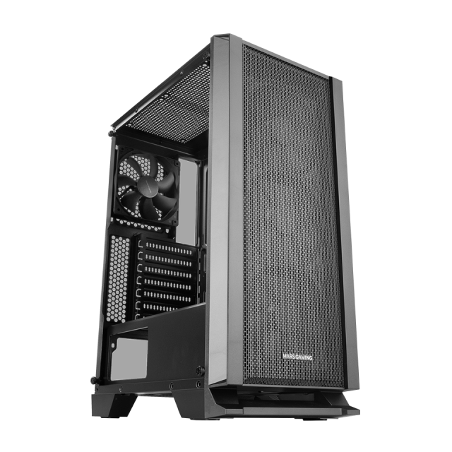 Mars Gaming MC-VIEW Zwart, Micro-ATX Mini - Boîtier de Gaming