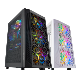 Mars Gaming MCMESH Noir - Boîtier PC Gaming Micro ATX - Total Mesh Design -  3x Ventilateur FRGB - Cdiscount Informatique