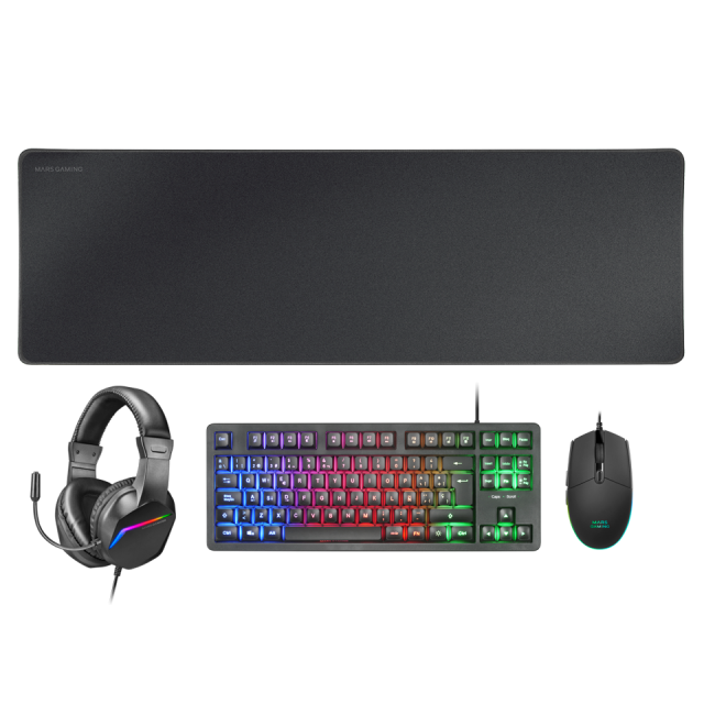 MARS GAMING Clavier Gamer MK023 RGB (Rose)