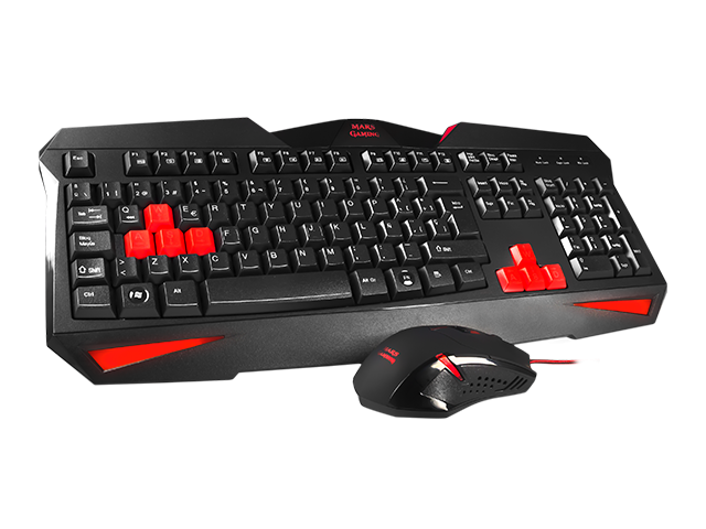 Pack Teclado-mouse-pad-headset Mars Gaming Mrcp1 Kit 4 En 1