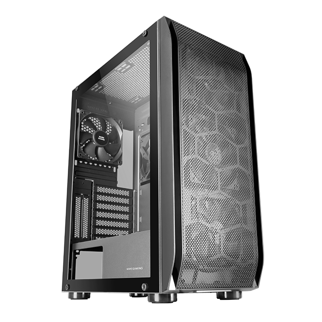 Boîtier PC MARS GAMING Tour XXL E-ATX MCV3 Blanc Fenêtre Frontale et  Latérale en Verre Trempé