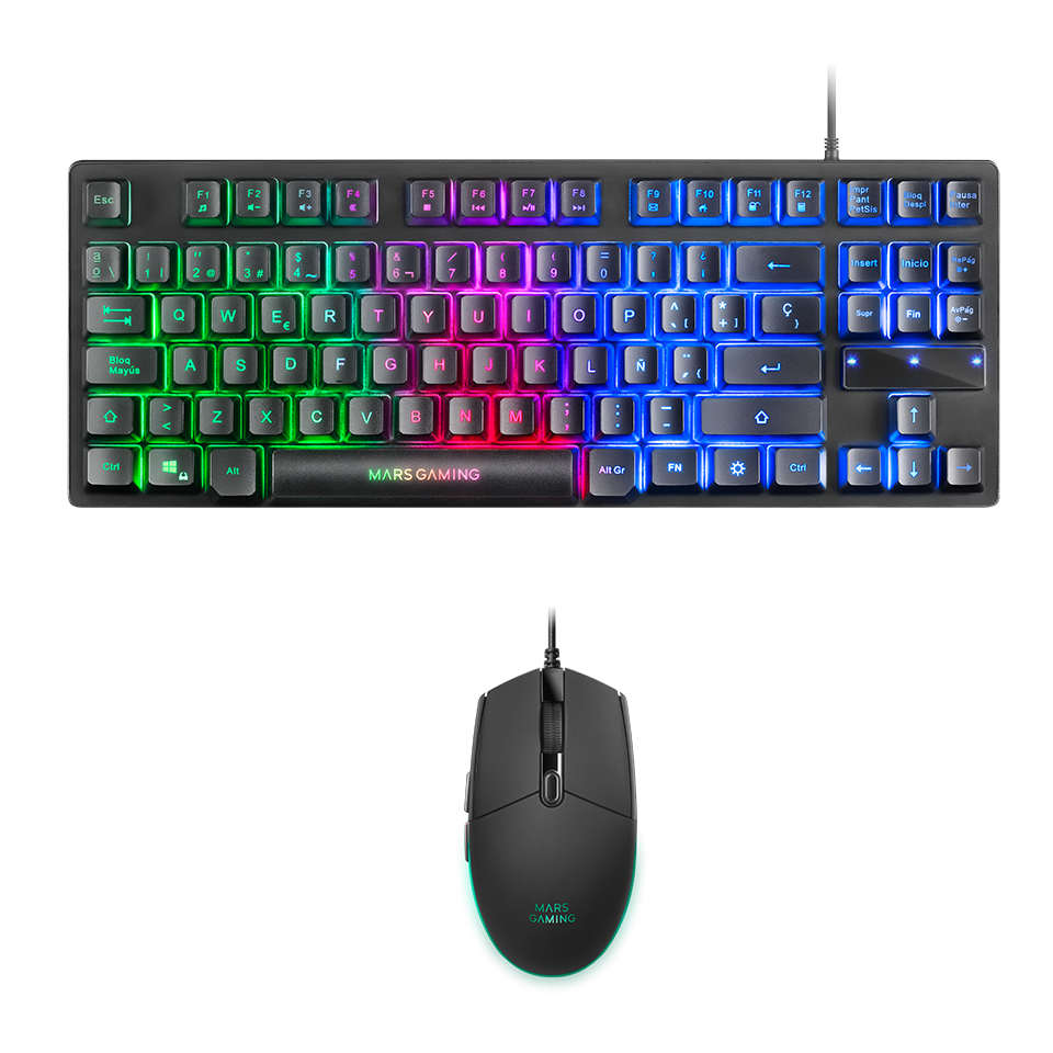 Mars Gaming Mkaxpt Teclado Compacto Tkl H-mech, Negro, Idioma