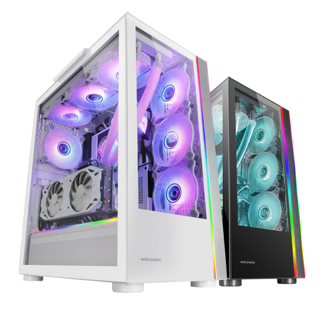 Boîtier PC Gaming MicroATX XL Mars Gaming MCORB Rouge Design Circulaire  Custom Double Vitrage Trempé - Boitier PC - Achat & prix