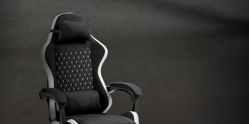 Racing design with premium fabric finish