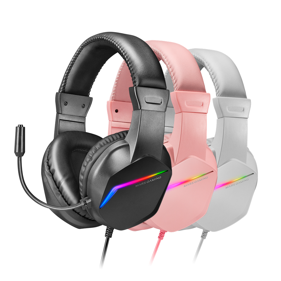 Mars Gaming MHHXW, Support Pour Casque Gaming, RGB Flow, 2x USB 2.0, Blanc  : : Informatique