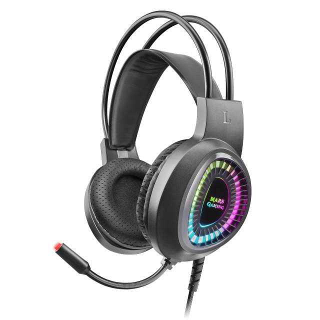 Casque Micro Gamer Mars Gaming MHRGB RGB (Blanc) - JEFF MICRO SERVICES