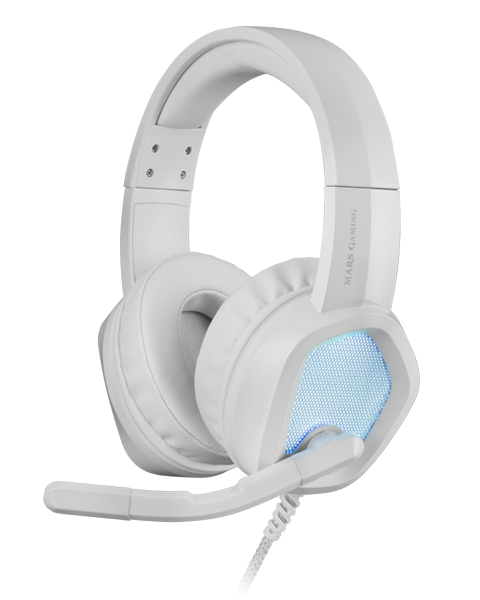 Auriculares Mars Gaming Mh-Glow Jack 3.5mm RGB Blancos