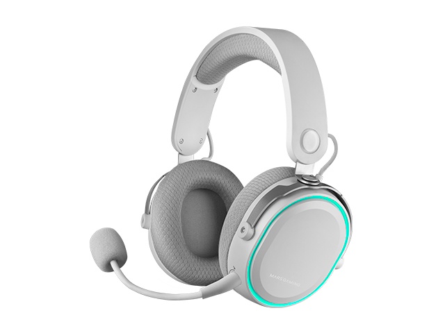 Auriculares inalámbricos mars gaming mhw-eco - con micrófono - bluetooth -  jack 3.5 - gris