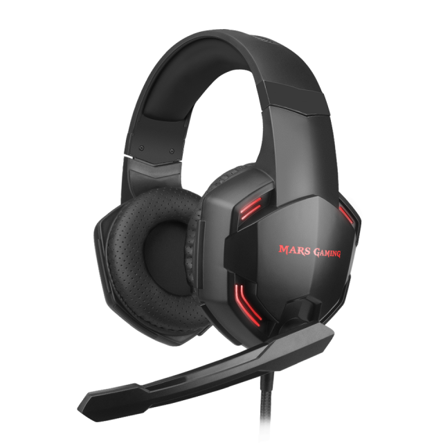 Mars gaming MH217, Cascos Gaming+Micro, Neodimio 40mm, Cancelación Ruido,  Negro : : Videojuegos