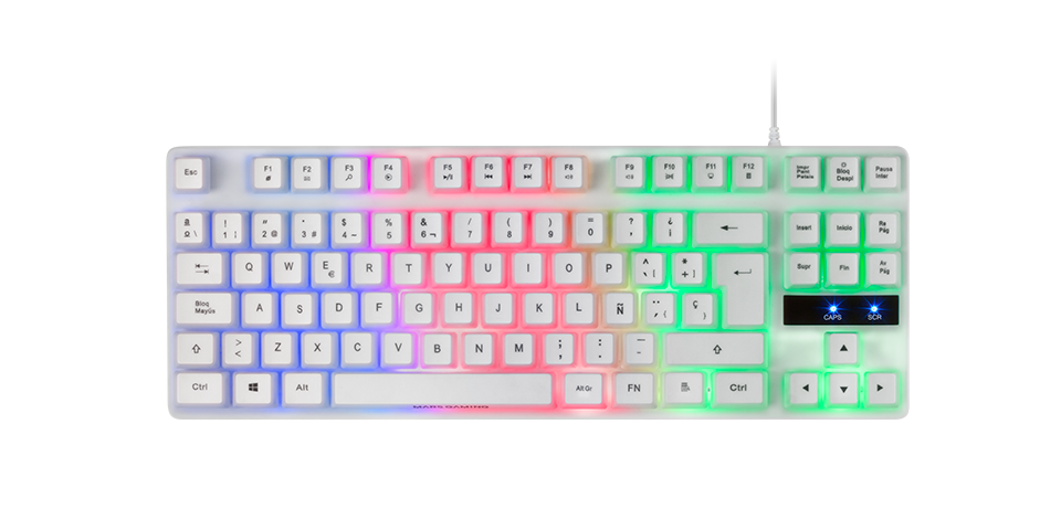 Mars Gaming MK220 - Clavier hybride - Blanc