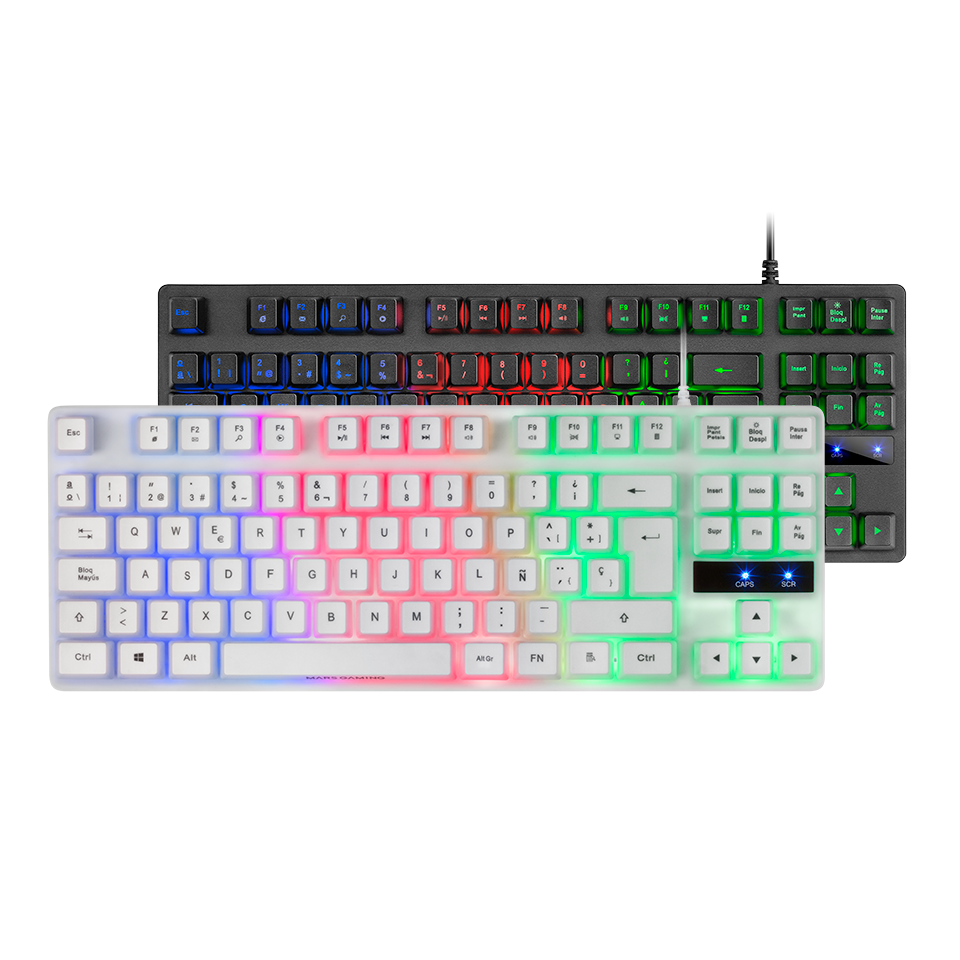 Clavier Gamer Mk02 Tkl Rgb (blanc) à Prix Carrefour