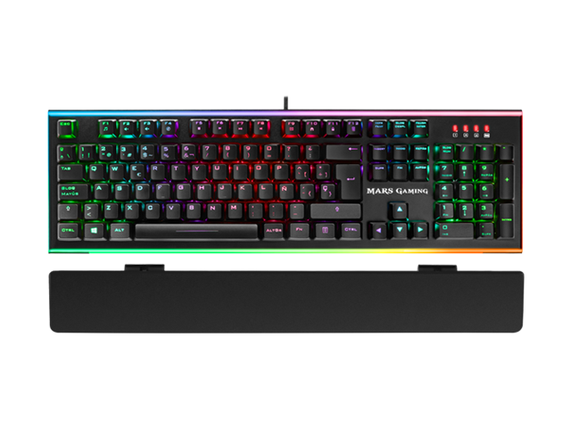 MARS GAMING MK60 MECHANICAL 60% KEYBOARD, RED Switch - BLACK