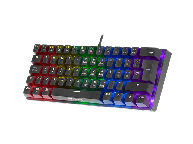 Clavier Mécanique MARS Bleu Switch Gaming Noir (MK60) - SYNOTEC