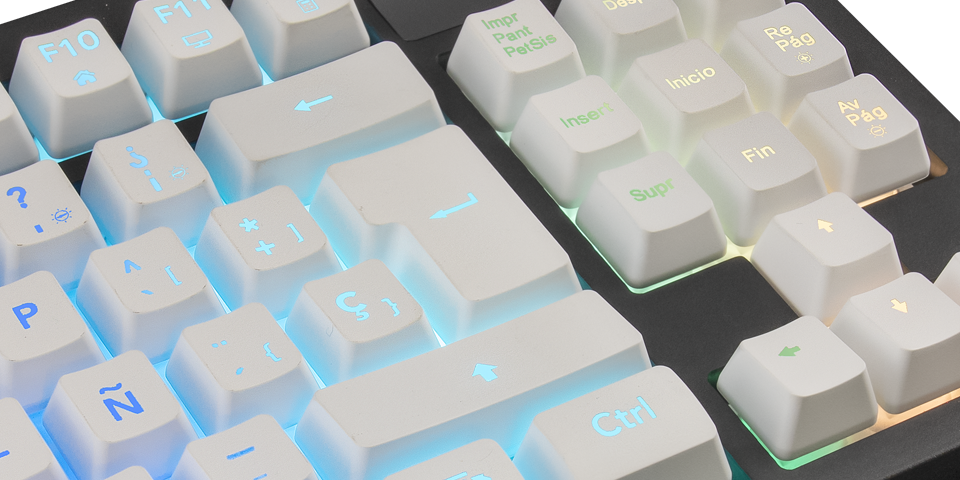 CLAVIER MARS GAMING MKAXFR : Clavier gaming - format TKL - interrupteurs à  membrane - rétroéclairage RGB - repose-poignets - AZERTY, Français