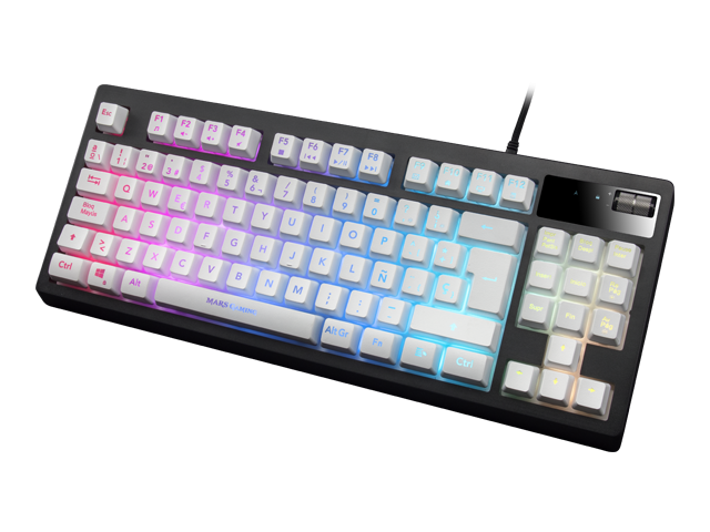 Mars Gaming - MKAXWES Teclado Compacto TKL H-Mech Iluminación RGB