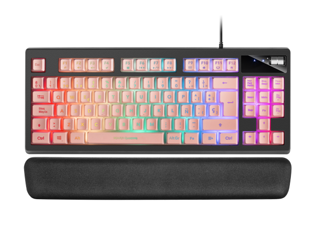 MARS GAMING Clavier Gamer MK02 TKL RGB (Blanc)