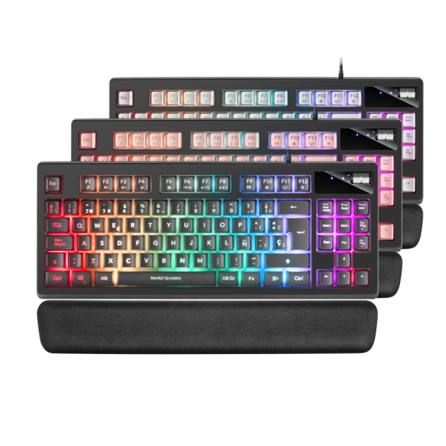 Mars Gaming MK220W clavier USB AZERTY Français Blanc - Mars Gaming