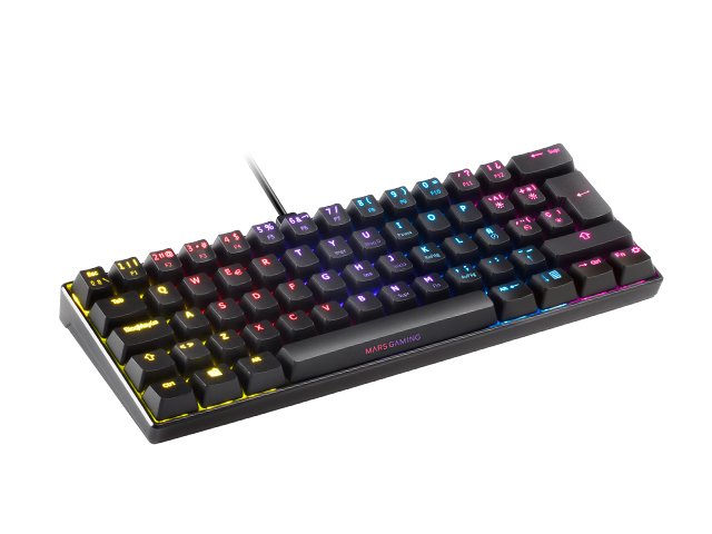 Mars Gaming MKXTKLBFR, Clavier Mécanique Ultra-compact TKL RGB, Repose  poignet, Switch OUTEMU SQ Bleu, Langue Française