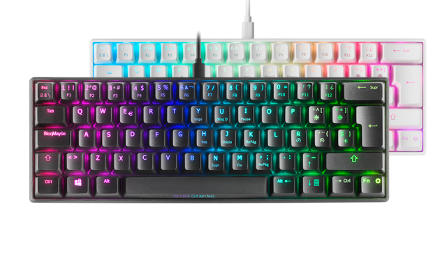 Clavier Gamer mécanique (Outemu Pro Blue) Mars Gaming MK Mini RGB