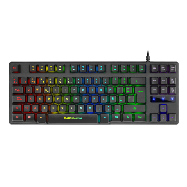 Clavier Mars Gaming MKREVOPROWRPT H-Mech RGB Mécanique Plastique Blanc -  Clavier - Achat & prix