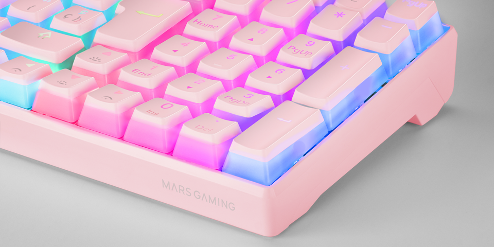 CLAVIER MARS GAMING MKULTRA MECANIQUE RGB PINK - - El Assli Hi-Tech 