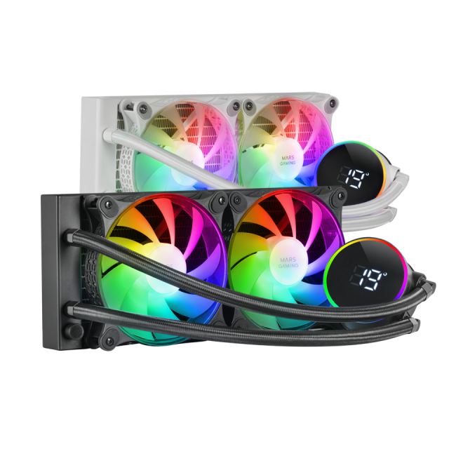 Kit 2 Ventilateurs 120mm Mars Gaming MF-PROX2 Noir Double