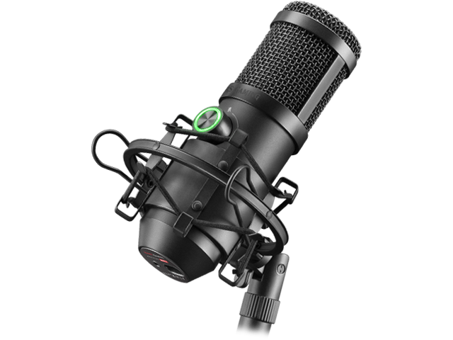 Microphone Mars Gaming MMICX Pro Studio , Dual Condenser - Blanc