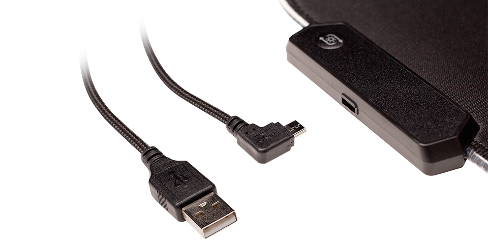 USB connector and control button