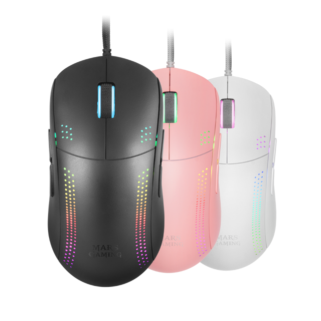 Souris filaire Gamer Mars Gaming MMG RGB (Blanc) - JEFF MICRO SERVICES