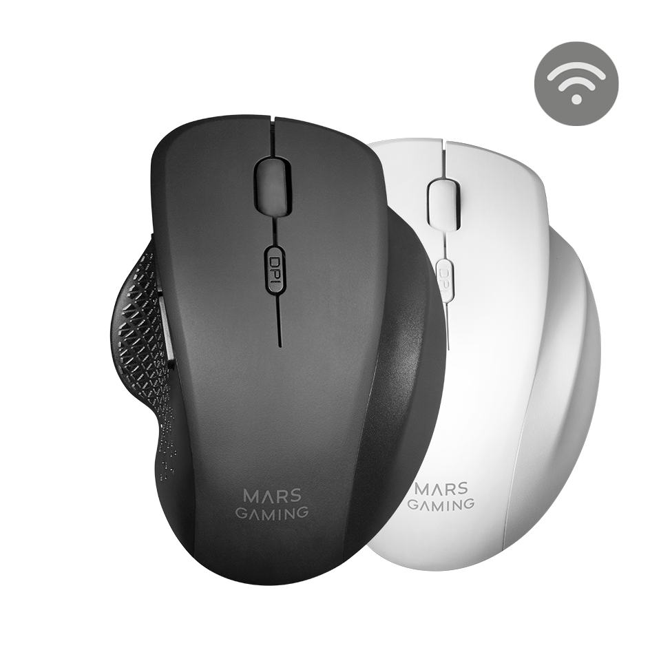 Souris sans fil Gamer Mars Gaming MMW2 RGB (Blanc) - JEFF MICRO