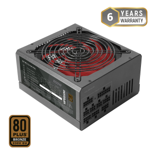 Mars Gaming MPVU750, Alimentation PC 750W, 80Plus Silver, Ventilateur 14cm