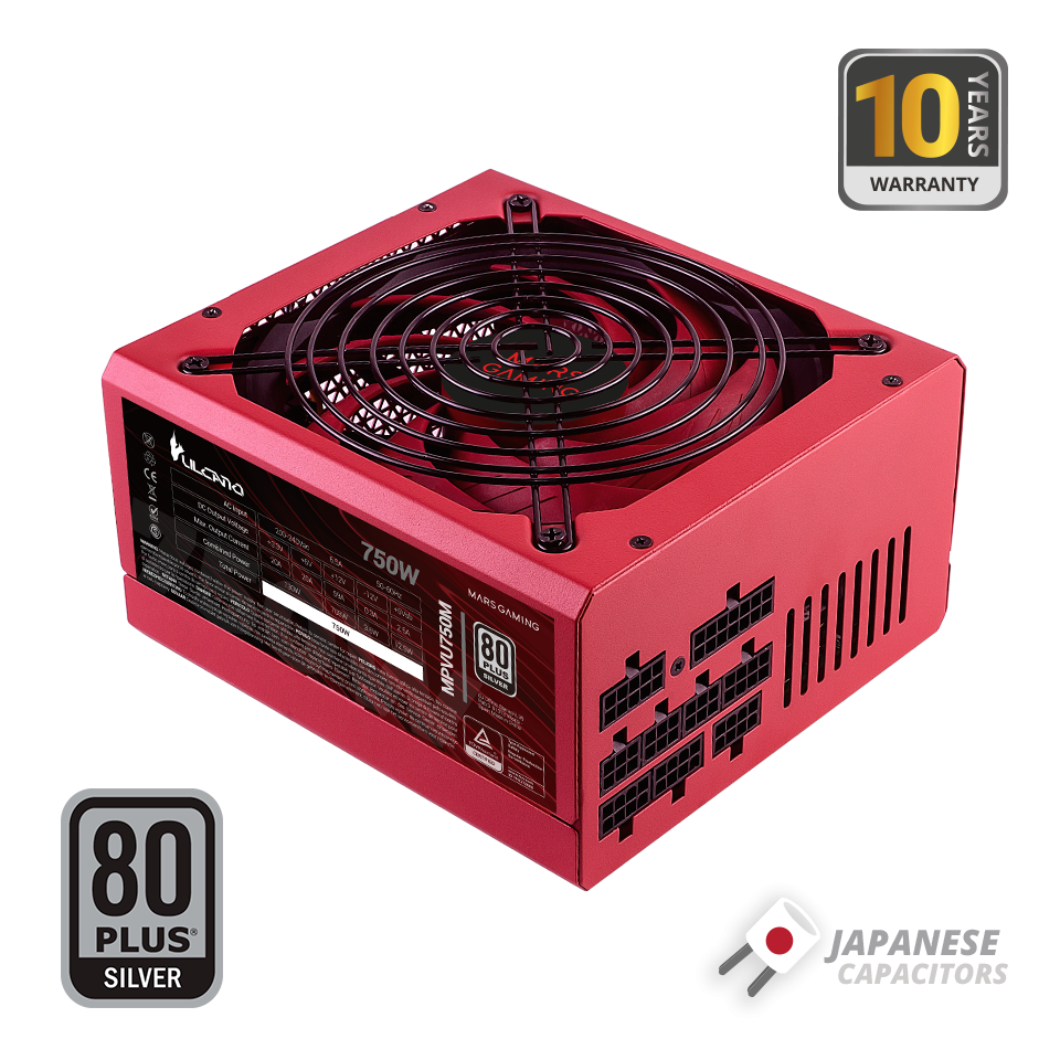 ALIMENTATORE MODULARE COMPLETO MPVU750M - Mars Gaming