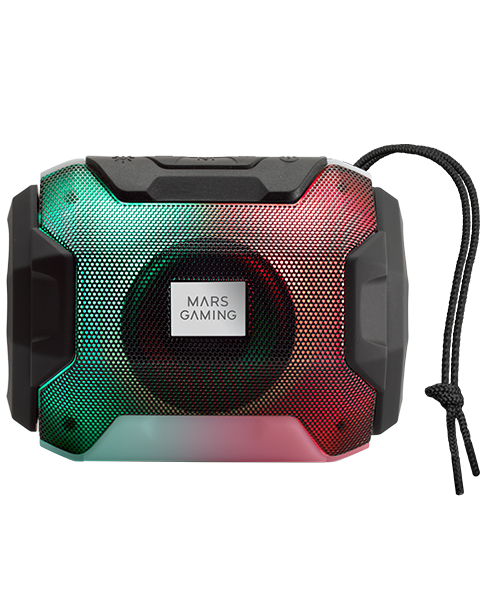 Mars Gaming MSCUBE compact Gaming RGB speakers, sound processor DSP 8W,  volume Control box, black, white