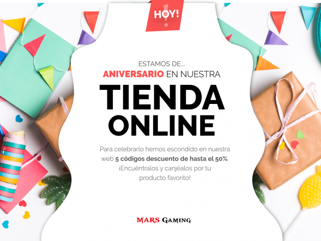 1º aniversario de nuestra tienda online